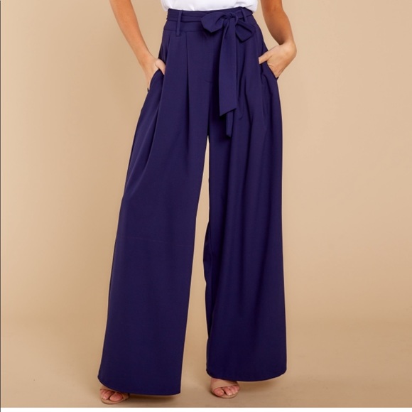 Red Dress Boutique Pants - NWT Trendy Palazzo Navy Pants